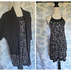 Size M Ripzone Dress and Kimono Cardigan